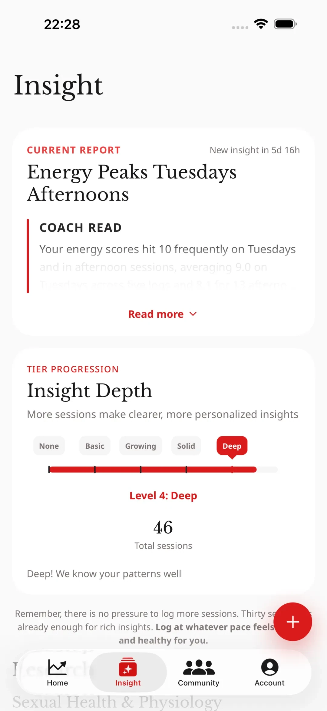 Goonova insight report with patterns toward your goal